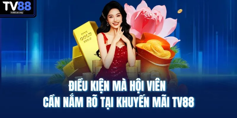 Khuyến Mãi TV88 1 Điều kiện mà hội viên cần nắm rõ tại khuyến mãi TV88